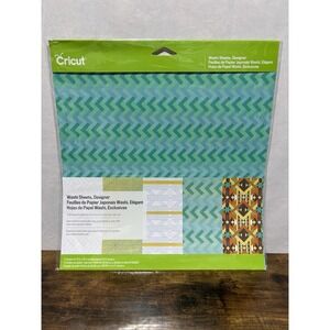 Cricut Washi Sheets, Designer 12" x 12" 5 Sheets New in Packaging‎